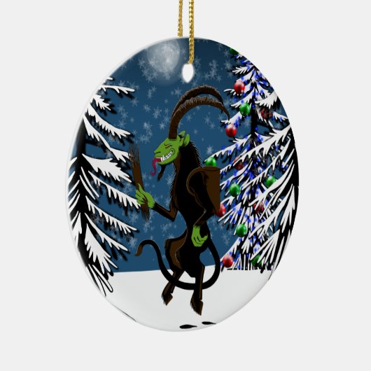 Gruss vom Krampus Keramisch Ornament (Rechts)