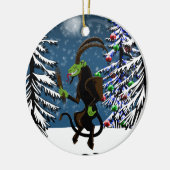Gruss vom Krampus Keramisch Ornament (Links)