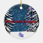 Gruss vom Krampus Keramisch Ornament (Achterkant)