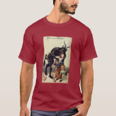 Gruss Vom Krampus Kerstmis 1900 T-shirt (Voorkant)