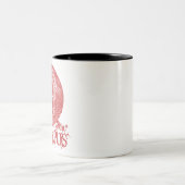 Gruss vom krampus merry kerstmis t demon xmas tweekleurige koffiemok (Center)