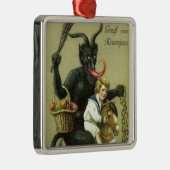 Gruss Vom Krampus Metalen Ornament (Rechts)