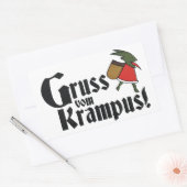 Gruss Vom Krampus Rechthoekige Sticker (Envelop)