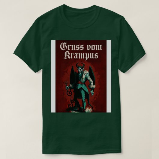Gruss Vom Krampus T-shirt (Design voorkant)