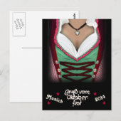 Gruss vom Oktoberfest Briefkaart (Voorkant / Achterkant)