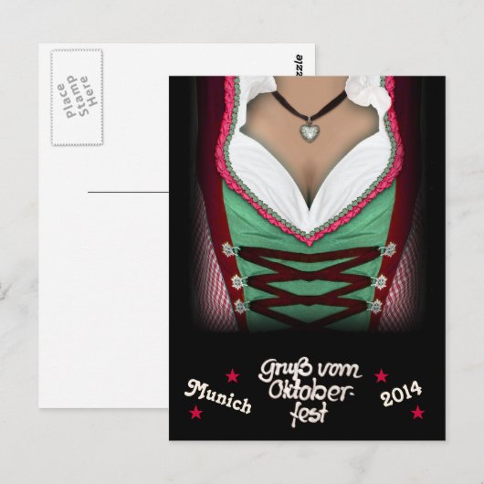 Gruss vom Oktoberfest Briefkaart (Voorkant / Achterkant)
