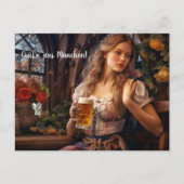 Grüße aus München! Bierzeltstimmung. Bier Briefkaart (Voorkant)