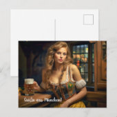Grüße aus München! Bierzeltstimmung Briefkaart (Voorkant / Achterkant)