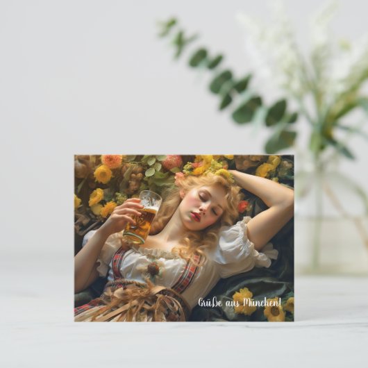 Grüße aus München! Bierzeltstimmung Briefkaart (Staand voorkant)
