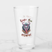 Grüße Vom Krampus Yule Duivel December Krampusnach Glas (Achterkant)