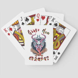 Grüße Vom Krampus Yule Duivel December Krampusnach Pokerkaarten
