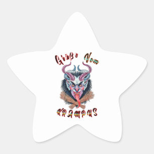 Grüße Vom Krampus Yule Duivel December Krampusnach Ster Sticker