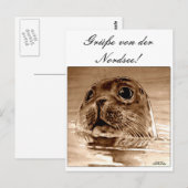 Grüße von der Nordsee! Briefkaart (Voorkant / Achterkant)