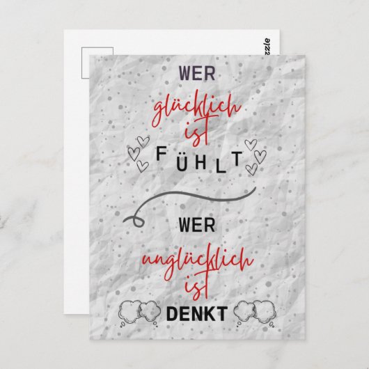 Grusskaret Briefkaart (Voorkant / Achterkant)