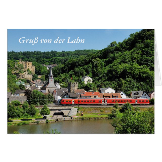 Grußkarte Balduinstein im Lahntal (Voorkant Horizontaal)