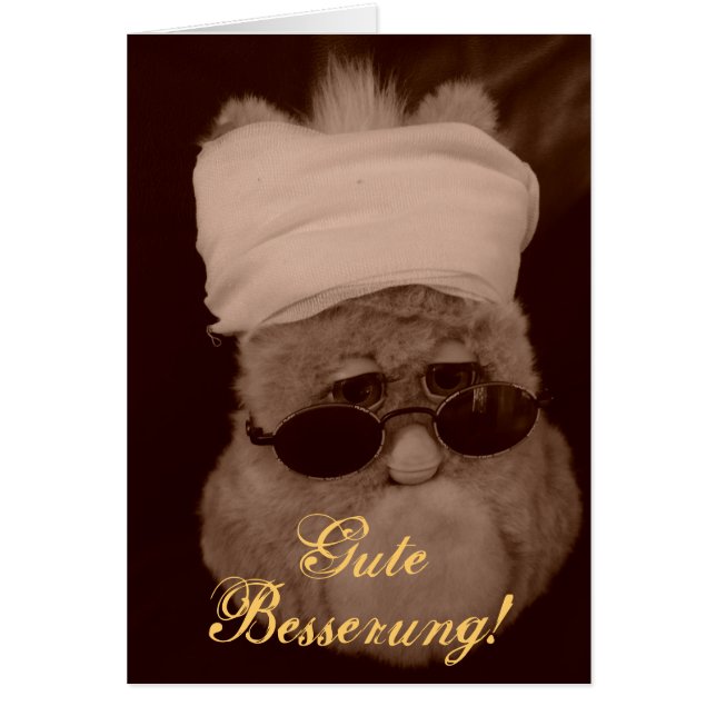 Grusskarte "Gute Besserung!" (Voorkant)