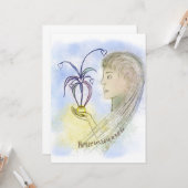 Grusskarte "Herzenswunsch" Kaart (Voorkant / Achterkant in situ)