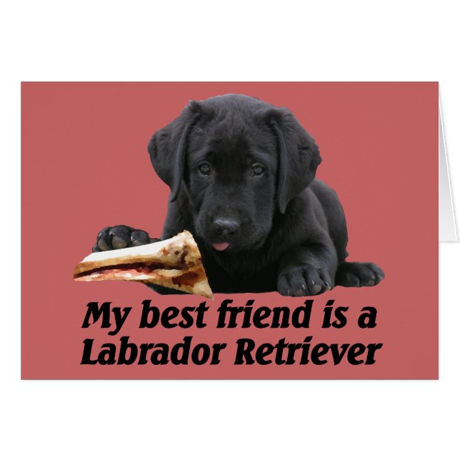 Grußkarte "Labrador Retriever" (Voorkant Horizontaal)