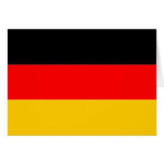 Grußkarte mit Deutschland Fahne