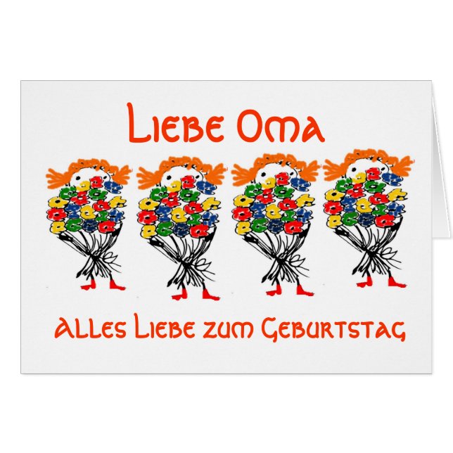 Grußkarte zum Geburtstag (Voorkant Horizontaal)