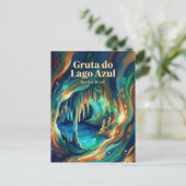 Gruta do Lago Azul Brazil Briefkaart (Staand voorkant)