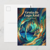 Gruta do Lago Azul Brazil Briefkaart (Voorkant / Achterkant)