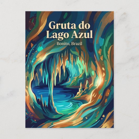 Gruta do Lago Azul Brazil Briefkaart (Voorkant)