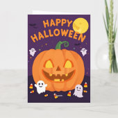 Grutte Halloween-uitnodigingskaart – 5x7 Kaart (Achterkant)