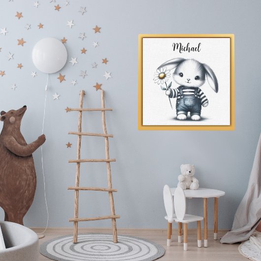 Gruwelig Jonge Konijn Met Naam Poster