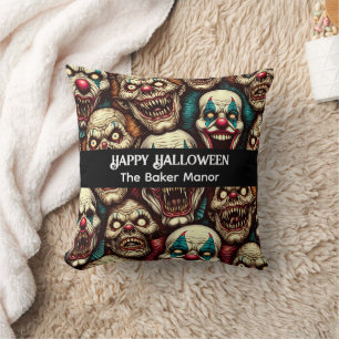Gruwelige Clowns Halloween  Kussen