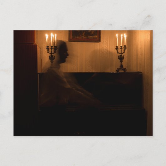 Gruwelijke geesten in de kamer. dansend stel briefkaart (Voorkant)