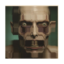 Gruwelijke griezelige gezicht op