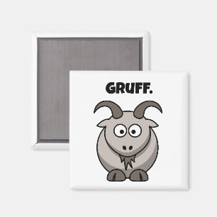 Gruwelijke Grijze Geit Grappig Sprookje Cartoon Magneet