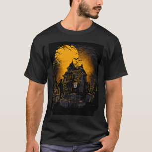 Gruwelijke Halloween Nachtmerrie Scene T-shirt