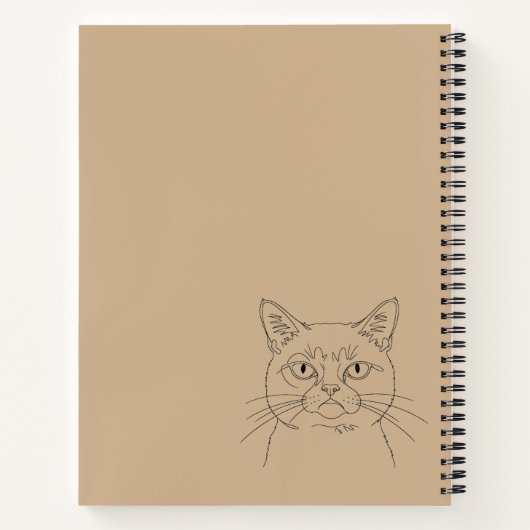 gruwelijke kat notitieboek (Achterkant)