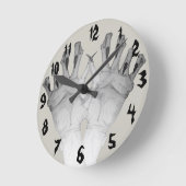 gruwelijke monsterhanden eng ronde klok (Hoek)