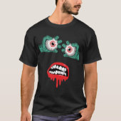 Gruwelijke Zombie Handen met Smelten Lipstick T-shirt (Voorkant)