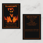 Gruyal Vampire Bat Silhouette Halloween Store Visitekaartje (Voorkant / Achterkant)