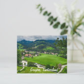 Gruyère Zwitserland briefkaart (Staand voorkant)