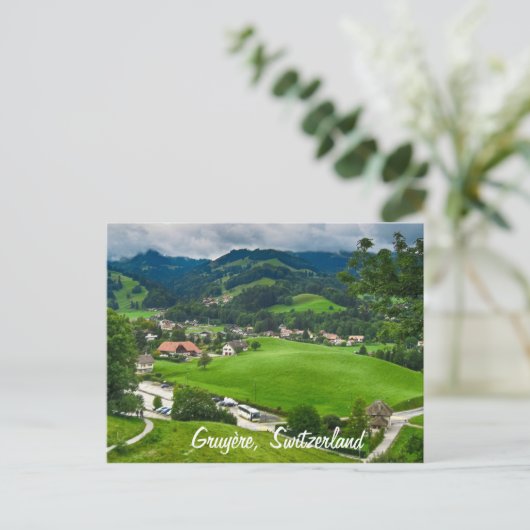 Gruyère Zwitserland briefkaart (Staand voorkant)