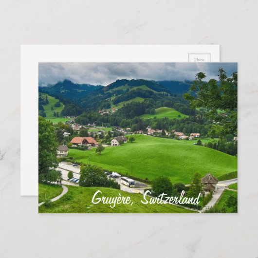 Gruyère Zwitserland briefkaart (Voorkant / Achterkant)