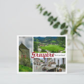 Gruyère Zwitserland briefkaart (Staand voorkant)