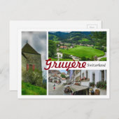 Gruyère Zwitserland briefkaart (Voorkant / Achterkant)