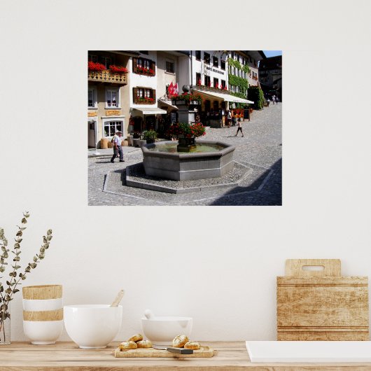 Gruyeres in Zwitserland Poster (Keuken)