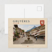 Gruyères - Zwitserland Briefkaart (Voorkant / Achterkant)