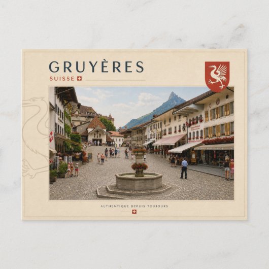 Gruyères - Zwitserland Briefkaart (Voorkant)