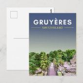 Gruyeres Zwitserland Briefkaart (Voorkant / Achterkant)