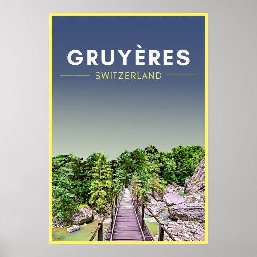 Gruyeres Zwitserland Poster (Voorkant)