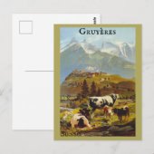  Gruyères Zwitserland Swiss Travel Briefkaart (Voorkant / Achterkant)