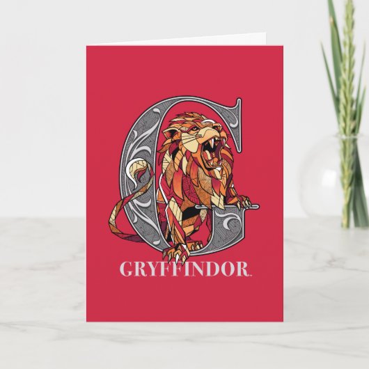 GRYFFINDOR™ Crosshatched Emblem Kaart (Voorkant)